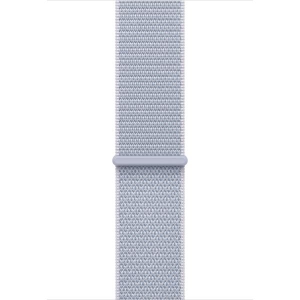 Apple Watch Series SE 2024 44mm Silver Aluminum Case with Blue Cloud Sport Loop